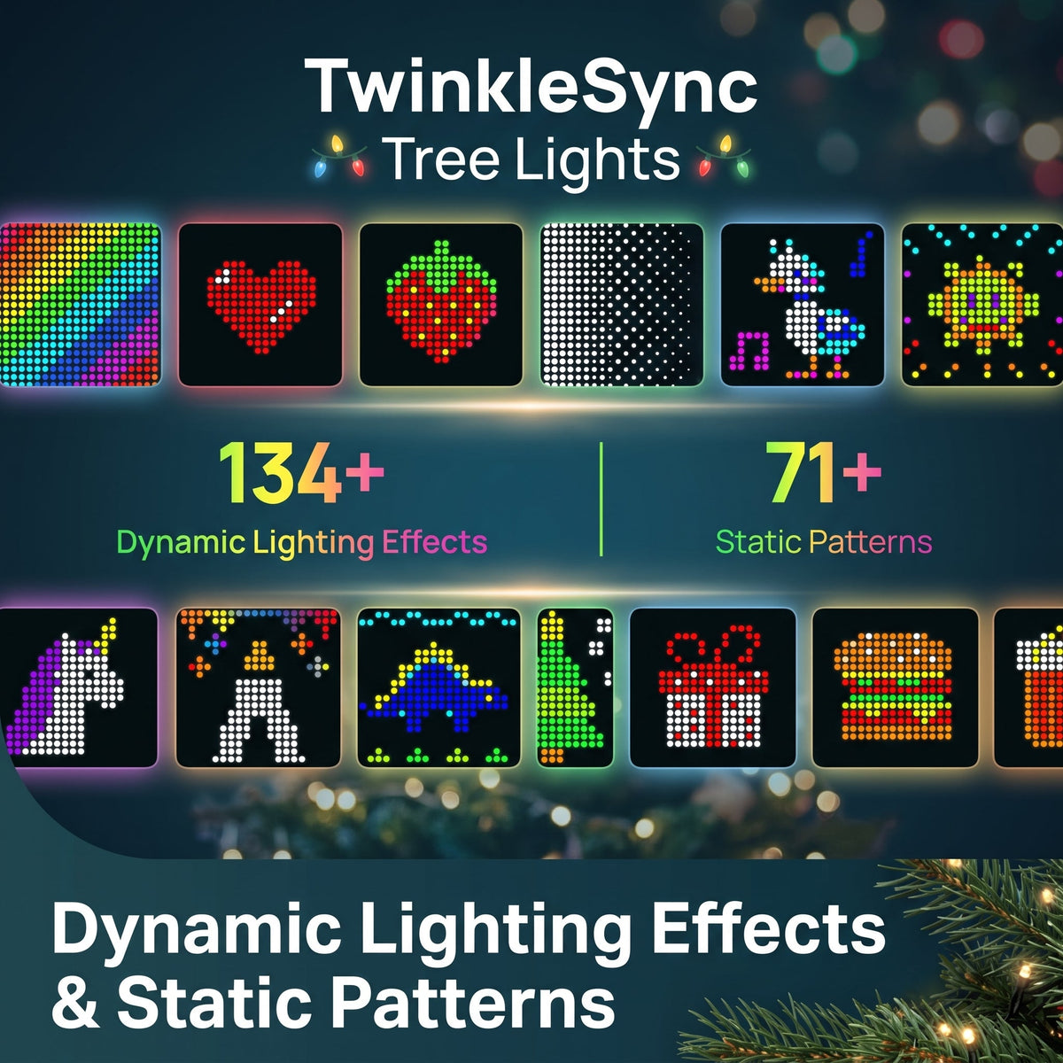 TwinkleSync Tree Lights