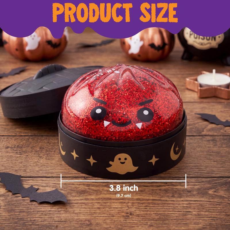 Halloween Dumpling Stress Relief Toys, 12pcs with Steamer Storage