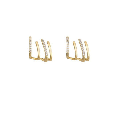 Zircon Crystal Geometric Earrings