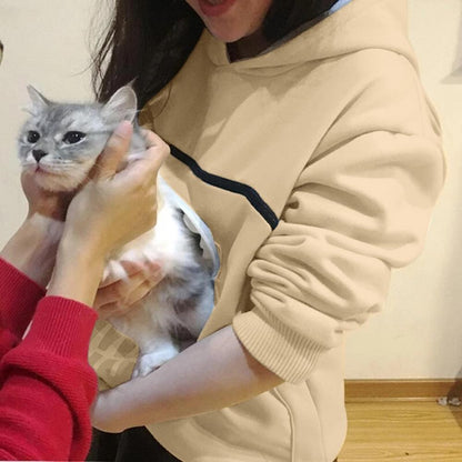 Cat Lovers Hoodie Cuddle Pouch