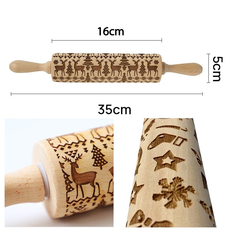 Christmas 3D Rolling Pin