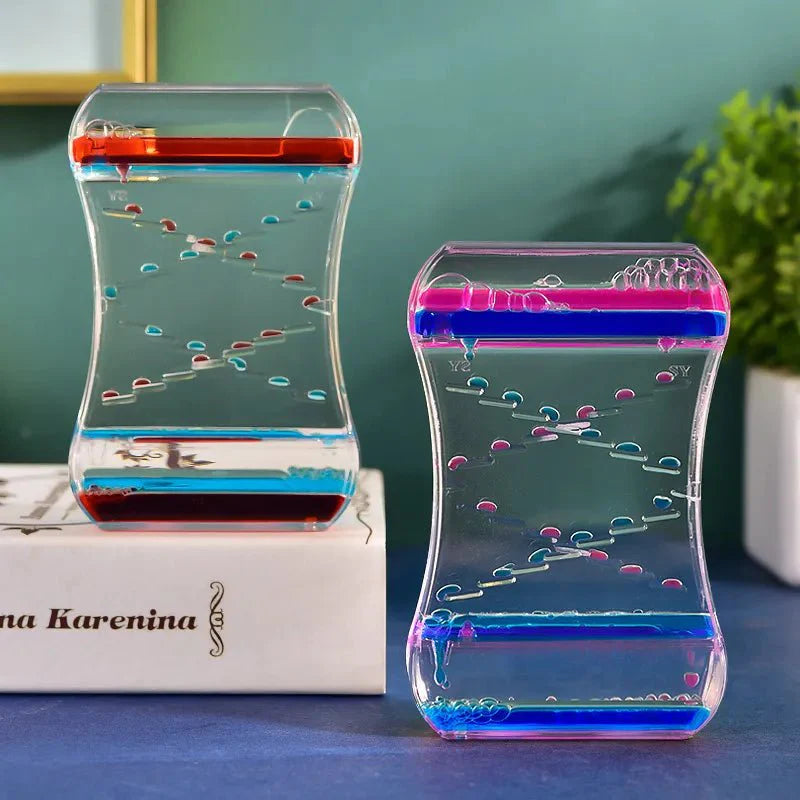 Floating Liquid Hourglass
