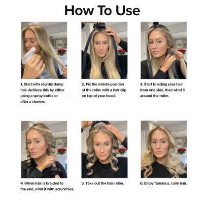 Heatless Curling Rod Headband