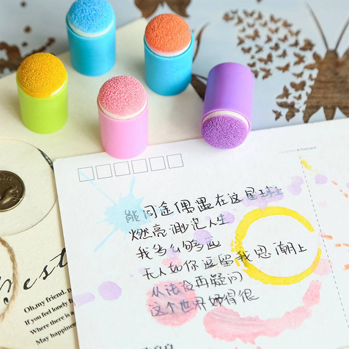 Creative Finger Art Sponge Set