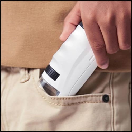 KiddyScope™ Portable Pocket Microscope with Adjustable 60-120x zoom