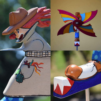 Miss Bee Garden Art Decor Whirligigs Wind Spinners