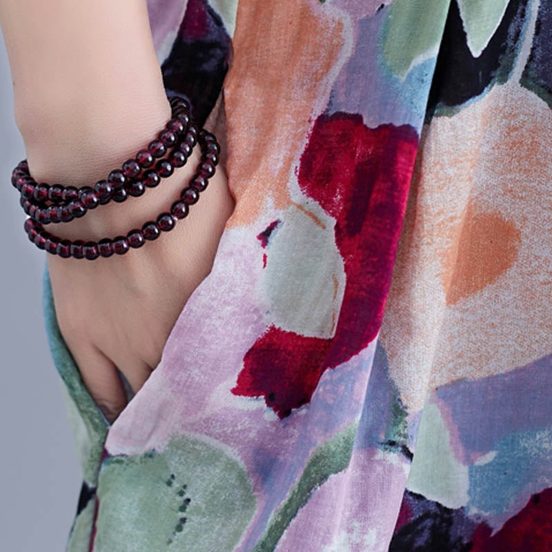 Oversized Summer Floral Boho Dress