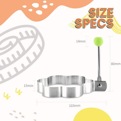 Set Stainless Steel Egg Shaper