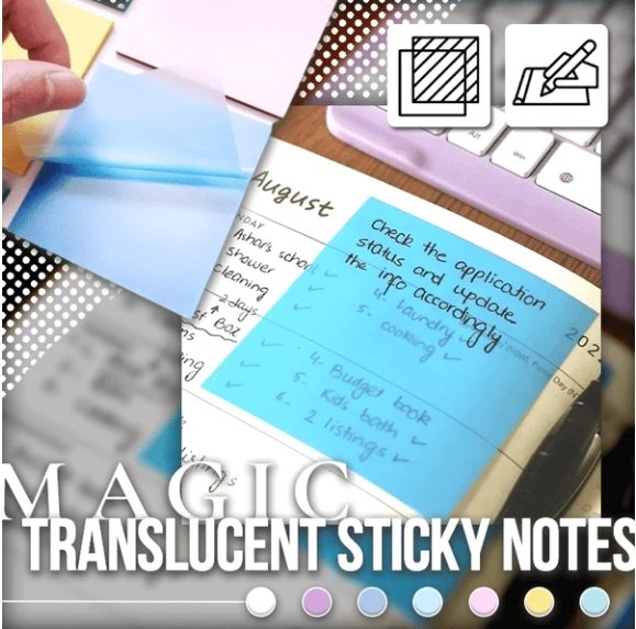Transparent Sticky Notes