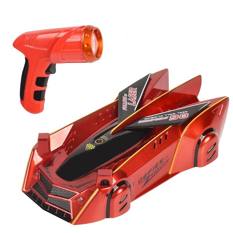 Wall Climbing Car Laser Tracking