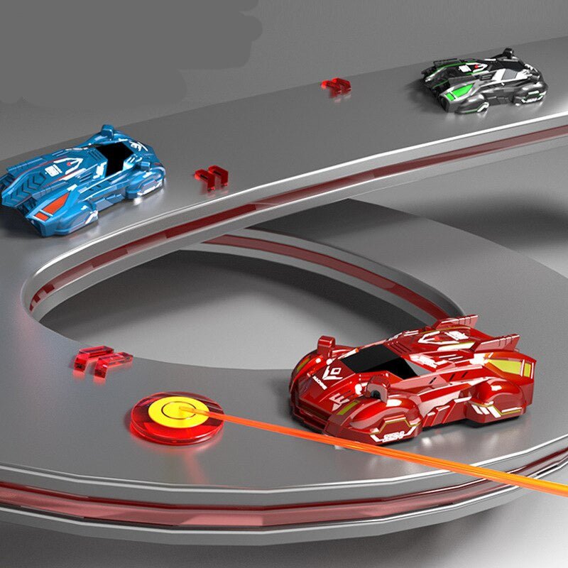 Wall Climbing Car Laser Tracking