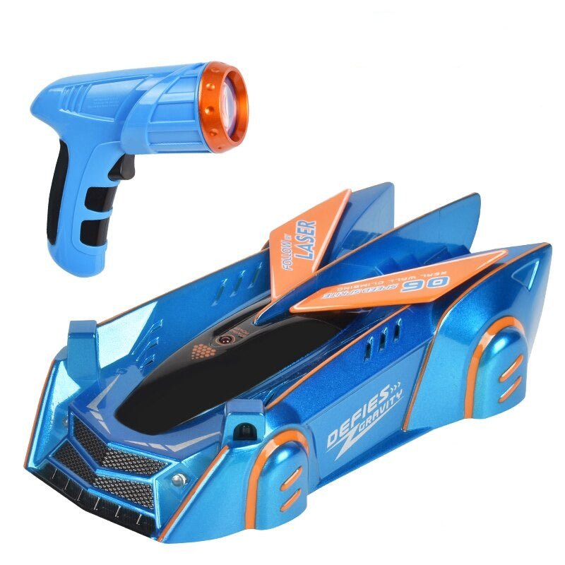 Wall Climbing Car Laser Tracking