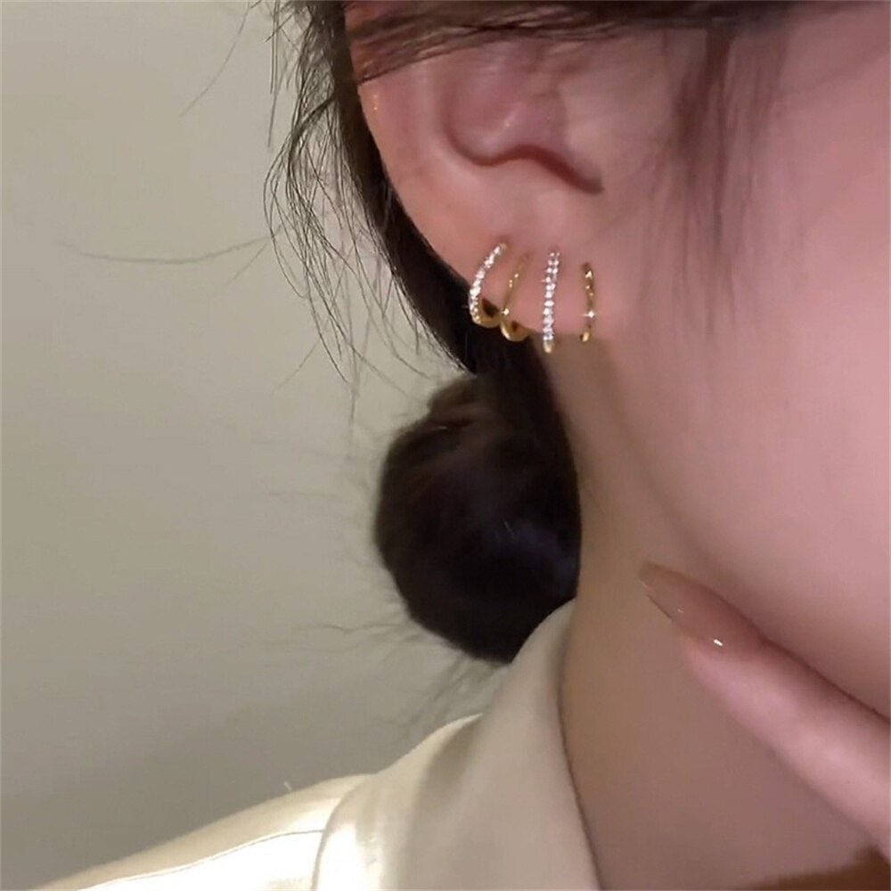 Zircon Crystal Geometric Earrings